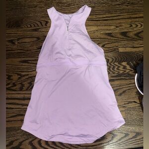 Lululemon Zippy Run Tank Racerback Size 6 Rose Quartz Sleeveless Athletic Top